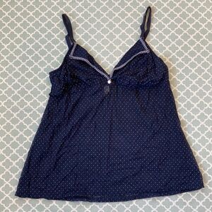 Gilligan & O’Malley Polka Dot Nautical Sleep Cami XL